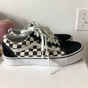 checkerboard old skool vans